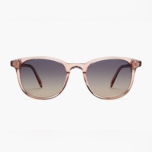 Warby Parker DURAND sunglasses, Rose Water with Rose Gradient, original package